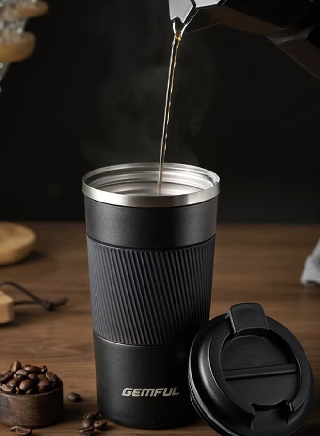 GEMFUL 510ml Stainless Steel Coffee Cup,Vacuum Insulated Tumbler, Vacuum Insulated Travel Mug for Home Office Outdoor Works Great for Ice Drinks and Hot Beverage, tumbler hot and cold - Image 5